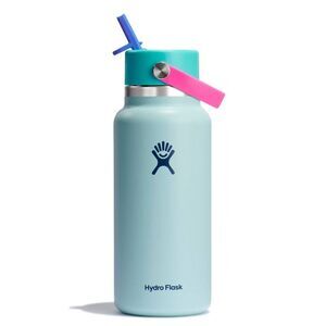 Hydro Flask -  32oz Wide Mouth Flex Straw Water Bottl Polar Plunge